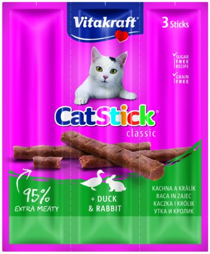 Vitakraft Cat Stick 3db kacsa-nyúl