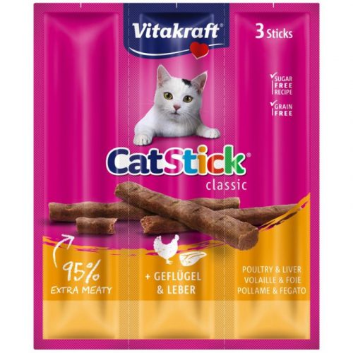 Vitakraft Cat Stick 3db szárnyas-máj