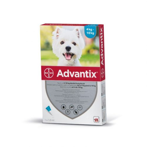 Advantix spot on ampulla kutyáknak 4-10kg 1db