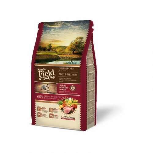 Sam's Field Fresh Adult Medium Breed Csirke & burgonya 2,5kg