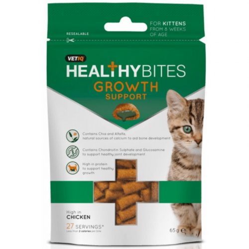 M&C Healthy Bites Growth Support jutalomfalat kölyök macskáknak 65g