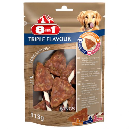 8 in 1 Triple Flavour Wings rágócsont 113g