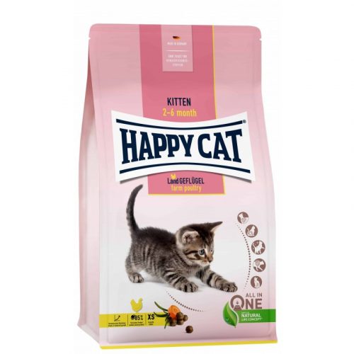 Happy Cat Kitten baromfi 4kg