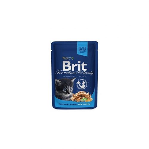 Brit Premium Cat Chicken Chunks for Kitten alutasakos 100g