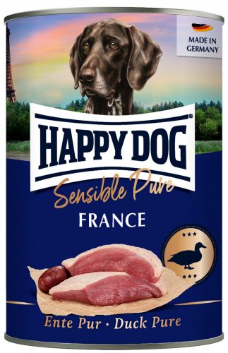 Happy Dog France (Ente) Pur - Kacsahúsos konzerv 400g