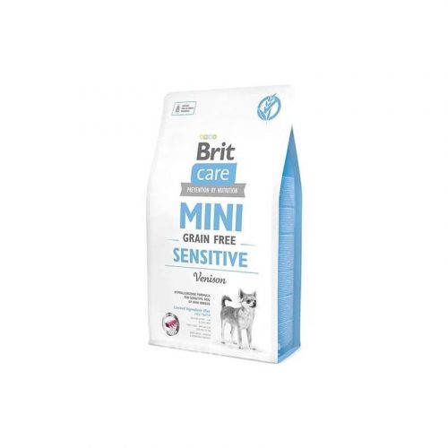 Brit Care Mini Grain-Free Sensitive Venison 2kg-szarvashúsos hipoallergén, gabonamentes kutyatáp kistestű, felnőtt kutyáknak