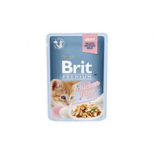 Brit Premium Cat Chicken Fillets in Gravy for Kitten alutasakos 85g
