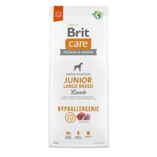 Brit Care Junior Large Breed lamb&rice 12kg - hipoallergén kutyatáp, nagytestű kölyökkutyáknak