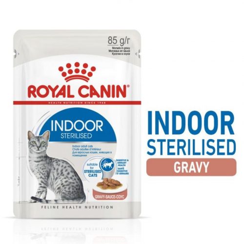 Royal Canin Indoor Sterilised Gravy 85g - macska alutasakos