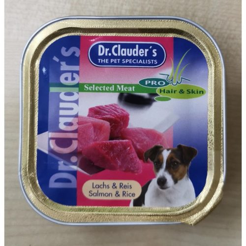 Dr. Clauder's Dog Selected Meat alutálka lazac-rizs 100g