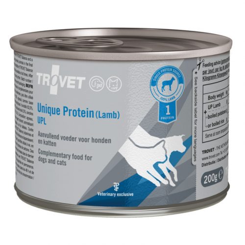 Trovet Unique Protein Lamb (UPL) - Egyféle fehérjéből álló konzerv bárányhússal kutyáknak és macskáknak 200g