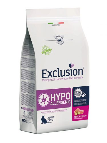 Exclusion Cat Hypoallergenic Pork&potato 1,5kg