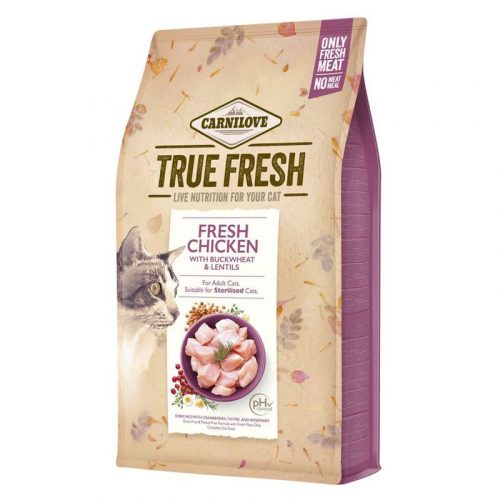 Carnilove True Fresh Cat Adult Chicken 340g - macska száraztáp csirkével