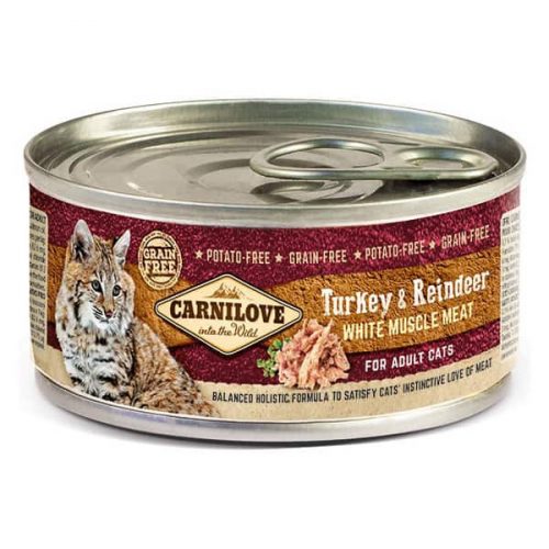 Carnilove Cat Turkey & Reindeer - konzer pulyka- és rénszarvashússal 100g