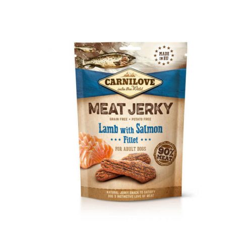 Carnilove Jerky Snack Lamb with Salmon Fillet – jutalomfalat báránnyal, lazac filével 100g