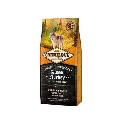 Carnilove Dog Adult Large Salmon & Turkey - lazac és pulyka hússal 12kg