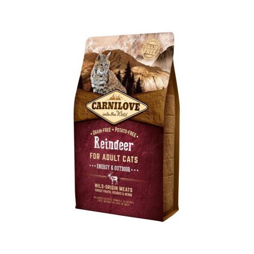 Carnilove Cat Adult Reindeer Energy & Outdoor - rénszarvas hússal 2kg