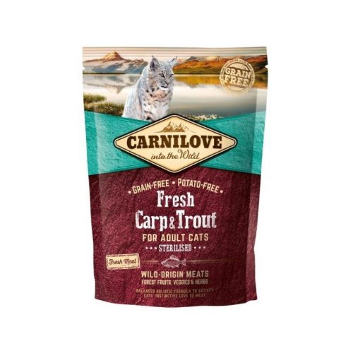 Carnilove Fresh Adult Cat Carp & Trout Sterilized - ponty és pisztráng hússal 400g