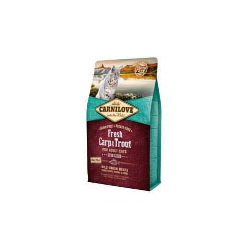 Carnilove Fresh Adult Cat Carp & Trout Sterilized - ponty és pisztráng hússal 2kg