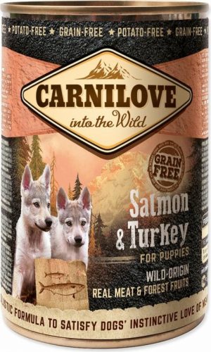 Carnilove Puppy Salmon & Turkey - lazac és pulyka hússal konzerv 400g