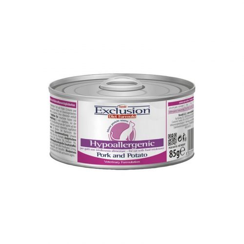 Exclusion Cat Hypoallergenic Pork&potato konzerv 85g - hipoallergén, gabonamentes monoprotein konzerv macskáknak