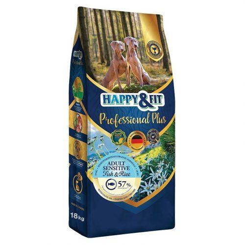 Happy&Fit Professional Plus Adult Sensitive Fish & Rice 18kg