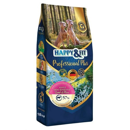 Happy&Fit Professional Plus Adult Mini Sensitive Lamb & Rice 18kg