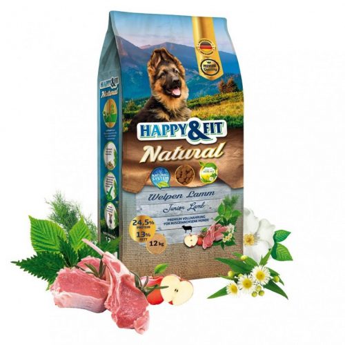 Happy&Fit Natural Welpen Lamm 12kg