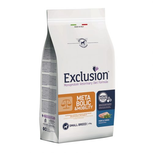 Exclusion Metabolic&mobility Pork&fibres Small Breed 2kg