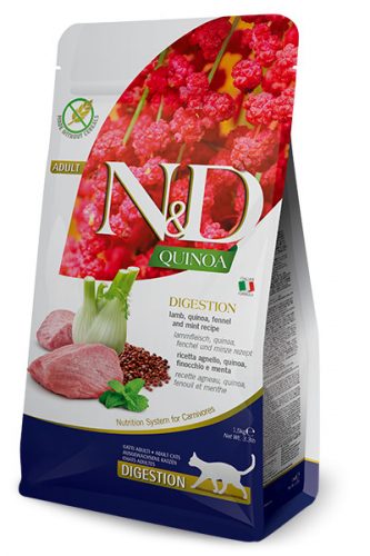 N&D Quinoa Digestion Cat Adult Lamb 300g - macska száraztáp bárány, quinoa, édeskömény