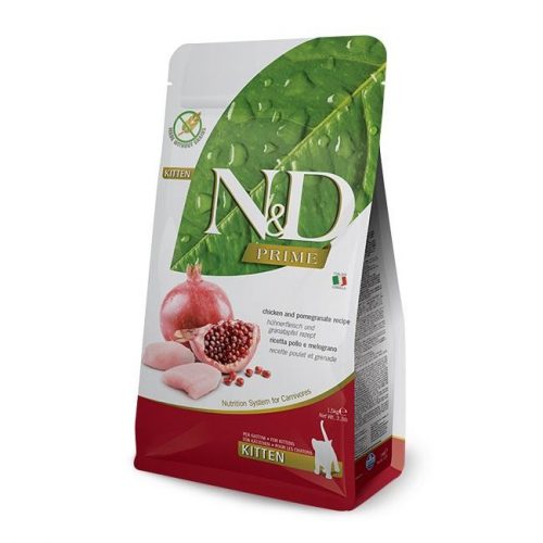 N&D Prime Kitten Chicken Pomegranate 300g - kölyök macska száraztáp csirke&gránátalma