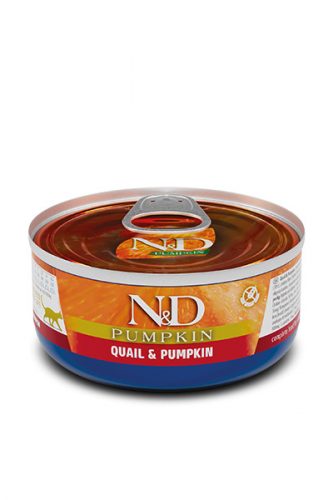 N&D Pumpkin Cat Quail 70g - macska konzerv fürj, sütőtök