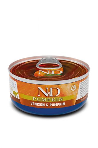 N&D Pumpkin Cat Vension 80g - macska konzerv szarvas, sütőtök