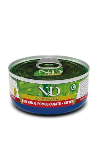 N&D Prime Kitten Chicken Pomegrante 70g - kölyök macska konzerv csirke, gránátalma