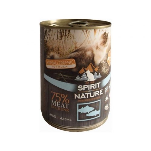 Spirit of Nature Cat konzerv tonhallal és lazaccal 415g