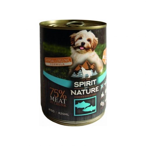 Spirit of Nature Dog konzerv tonhallal és lazaccal 415g