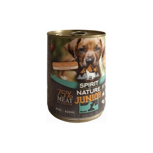 Spirit of Nature Dog konzerv Junior bárányhússal és nyúlhússal 415g