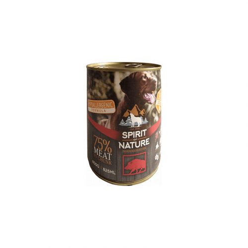 Spirit of Nature Dog konzerv vaddisznóhússal 800g